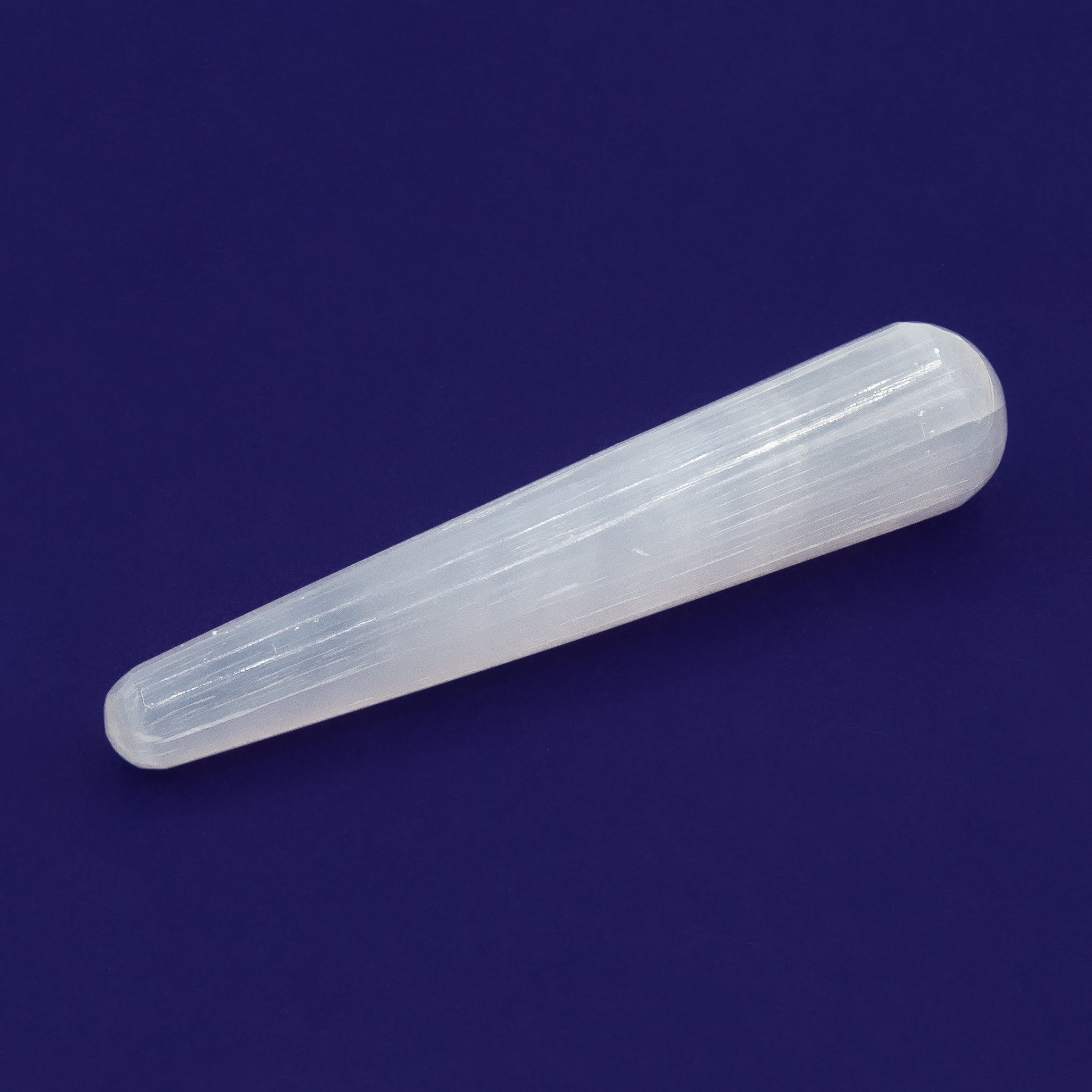 Selenite Double Rounded Wand $20